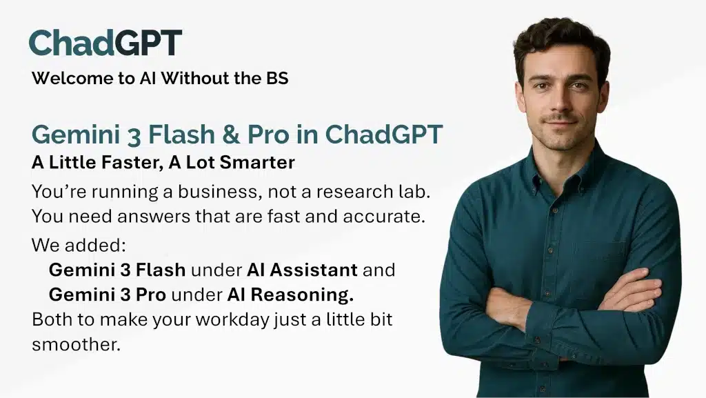 You’re running a business, not a research lab. That’s why we’ve updated the default AI to Gemini 3.0 Flash to cut down on the staring-at-loading-dots time. We also added Gemini 3.0 Pro for when you need a "senior consultant" to handle the heavy lifting. Here’s the lowdown on the new speeds and why we’re finally showing you the AI's math with the new Thinking Process display.