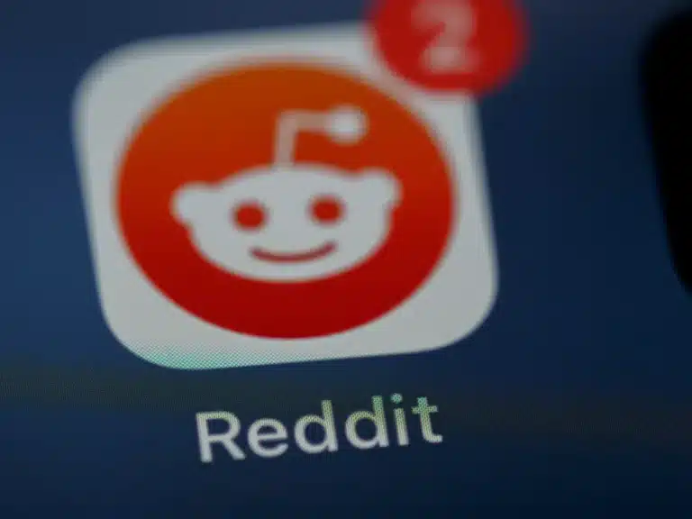 Closeup of Reddit application on phone