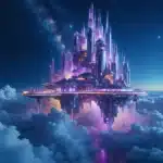 AI Prompt Futuristic Floating City