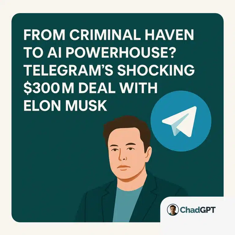 From Criminal Haven to AI Powerhouse - Telegram’s Shocking $300M Deal with Elon Musk