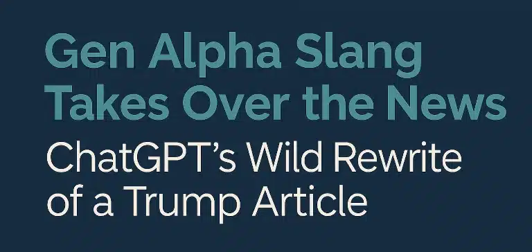 Gen Alpha Slang Takes over the News