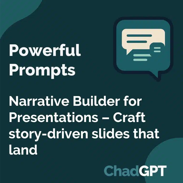 Narrative Builder for Presentations – Craft story-driven slides that land