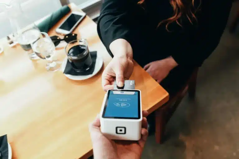Making a purchase on Square with Visa