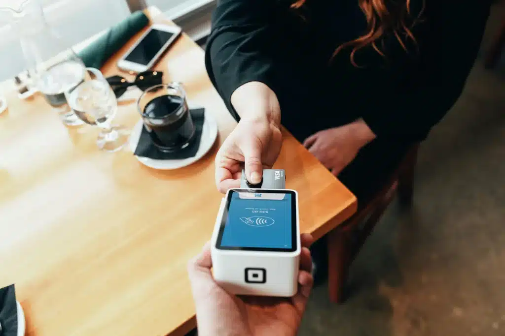 Making a purchase on Square with Visa