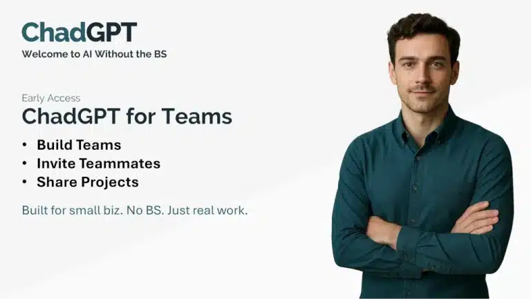 ChadGPT for Teams is Here