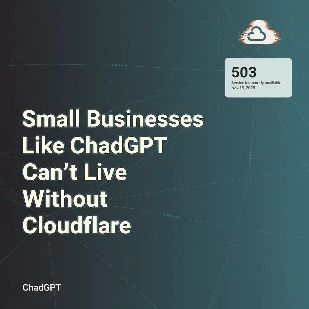 Small businesses like ChadGPT can't live without Cloudflare